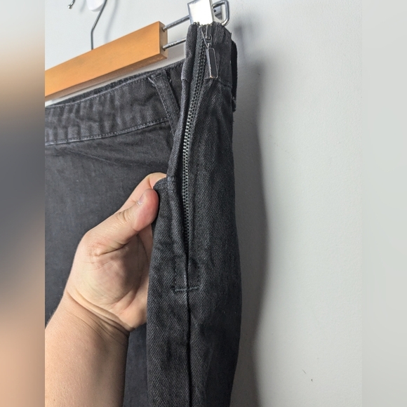 ZARA Maxi black jeans skirt size medium In GREAT condition! - Picture 5 of 9